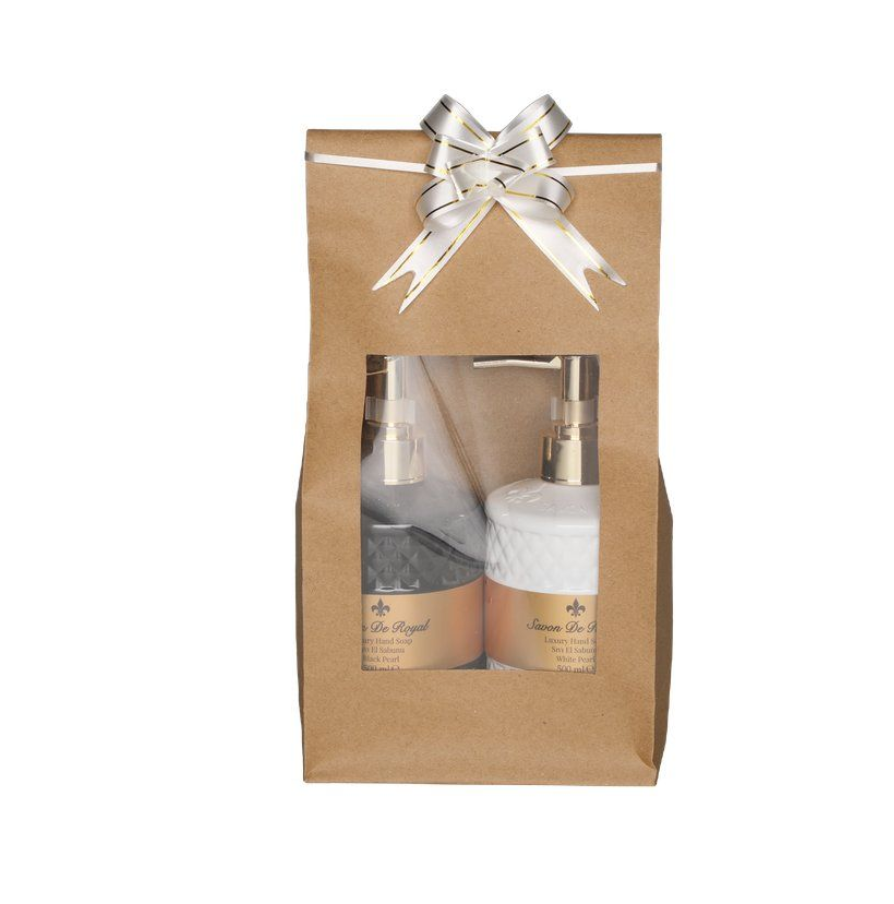 Presentförpackning med handtvål 500 ml 2 st. sortiment