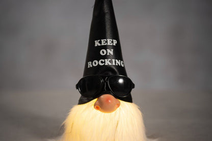 Winteria Julemanden Keep on rocking med LED-lys  40 cm