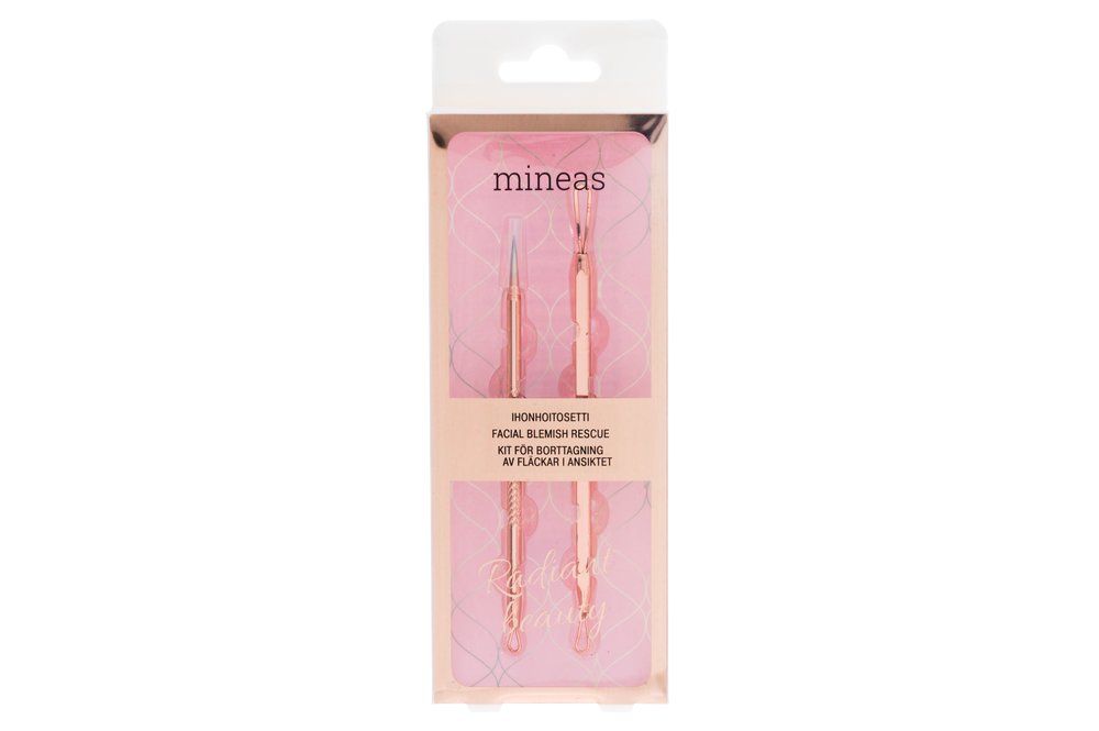 Mineas Hudvårdsset Facial blemish rescue rosegold