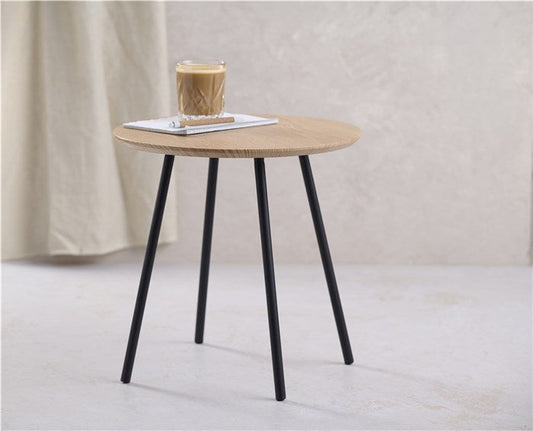Day bord H40 cm black/wood