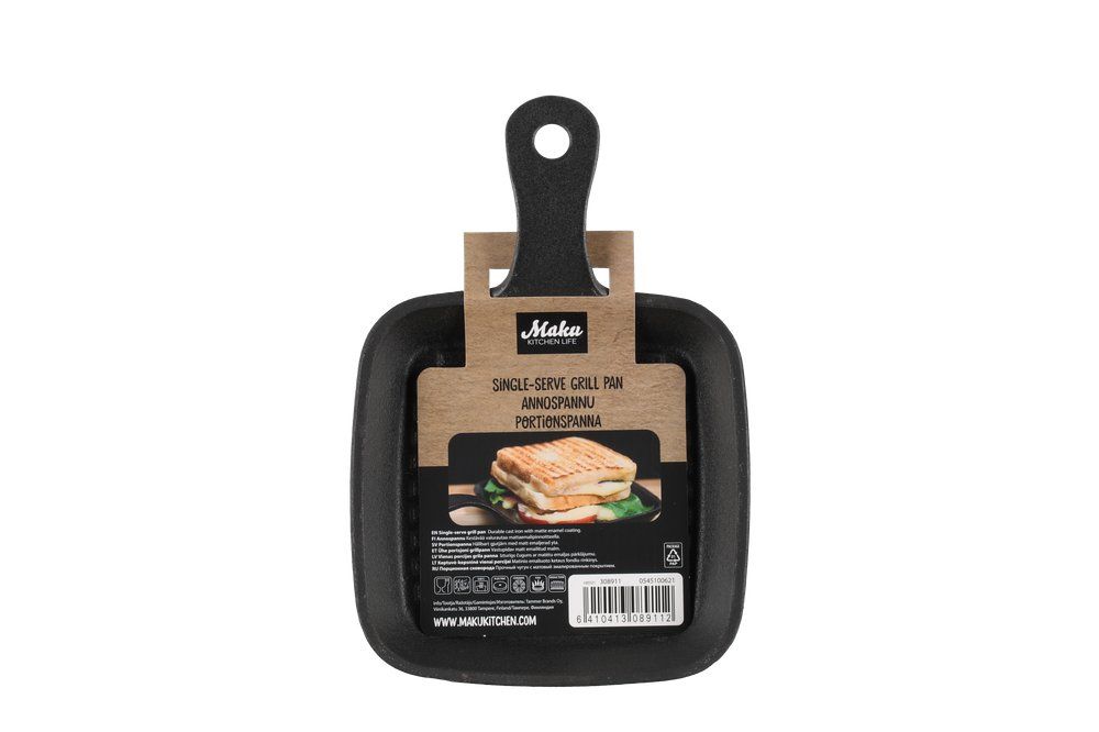 Maku Portion grillpande , støbejern 20,5x14 cm