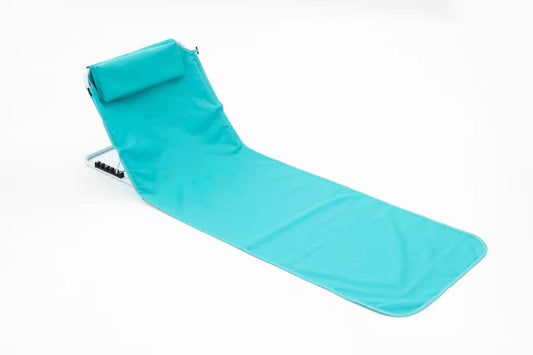 TopDesign hopfällbar strandmatta med ryggstöd mint