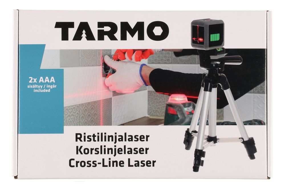 Tarmo Tvärlinjelaser med stativ