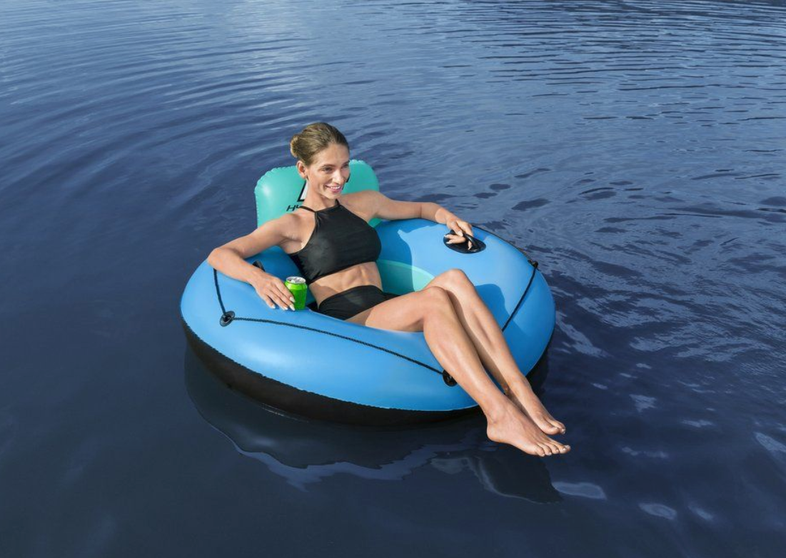 Bestway Flytstol Rapid Rider med nätbotten