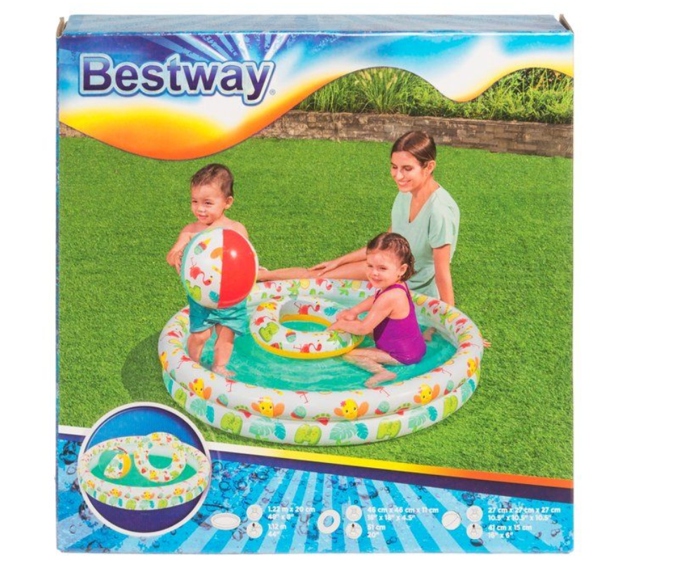 Bestway Uppblåsbar pool 122x20 cm