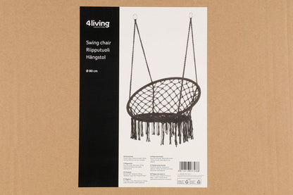 4Living Hängstol , svart 80 cm