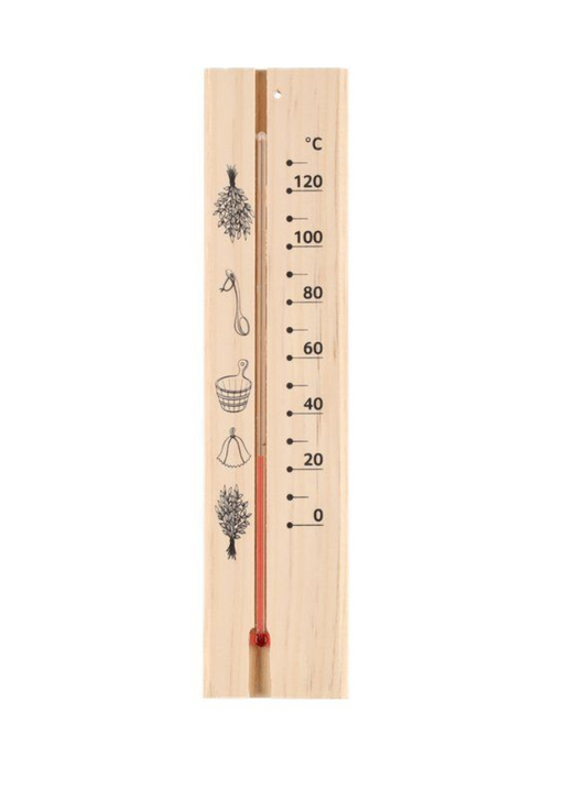 4Living sauna termometer træ